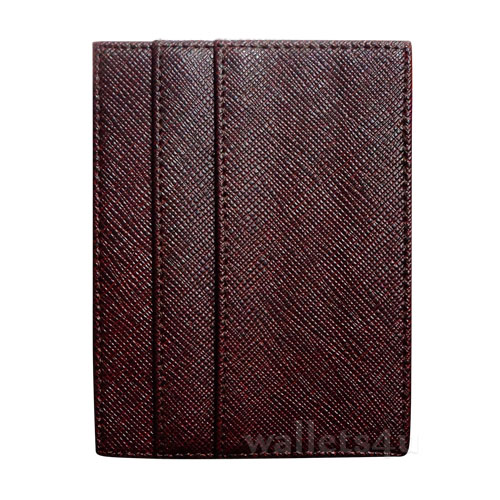 Magic Wallet, mesh effect brown leather, multi card - MC0273